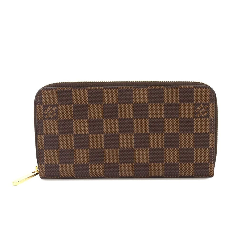 Louis Vuitton Damier Zippy Wallet Round Long Ebene Rose Ballerine N60046 RFID